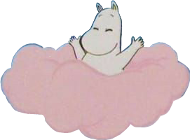 moomin moomins happy sky cloud sticker by @cherry_bear_berry