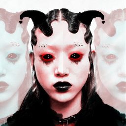 halloween monster monstro gotico black olhos make maquiagem edit terror aranha teia horror experimente remix effects edicao freetoedit