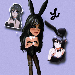 bunnygirl senpai anime msp edit shadow black collar ears like follow support freetoedit