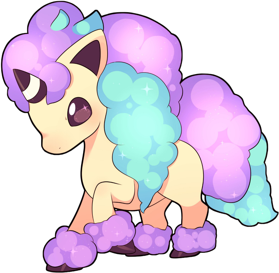 pokemon ponyta horse unicorn cute sticker by @dragaypult