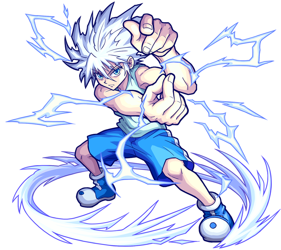 killua godspeed hunterxhunter sticker by @endobutediting