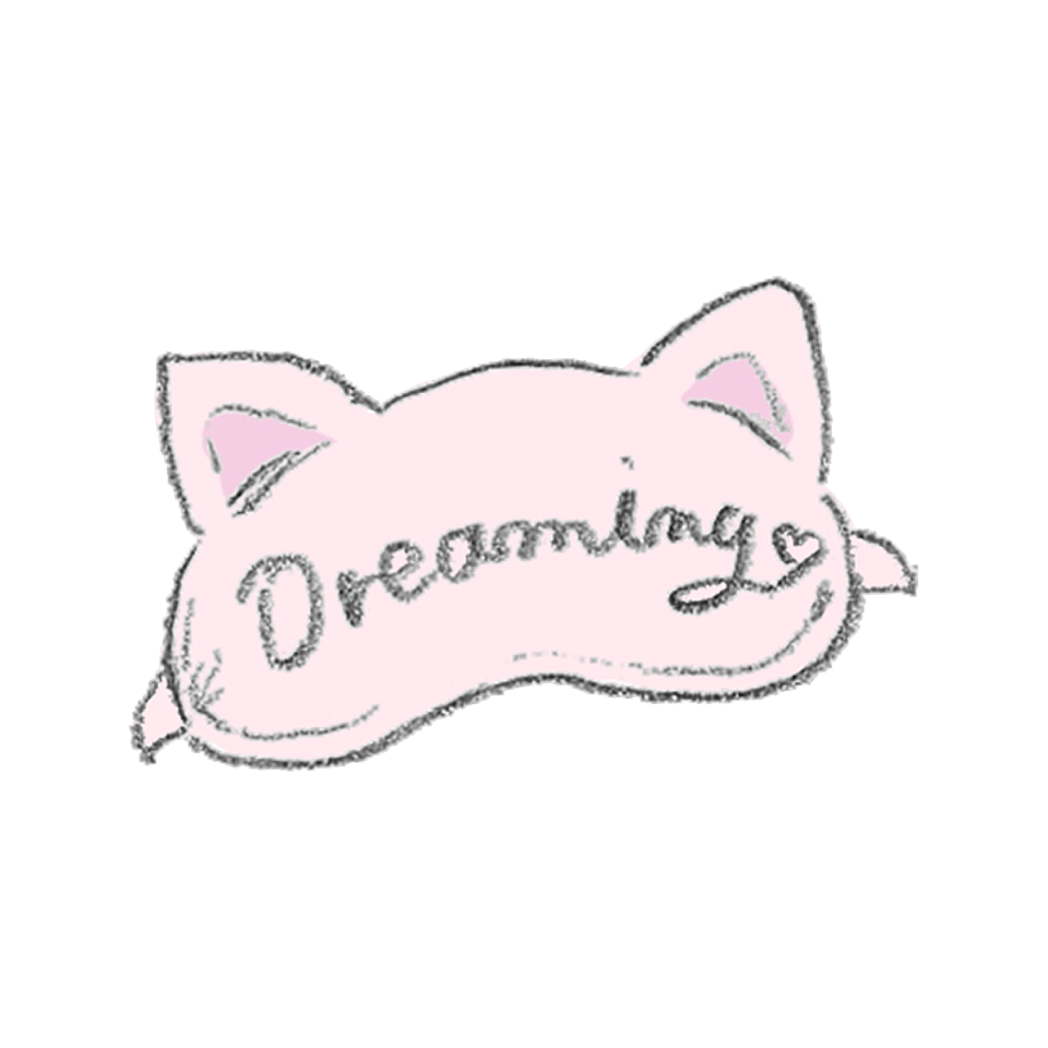 ねこ ねこみみ ピンク ステッカー 猫 猫耳 目隠し 顔隠し 可愛い Sticker By