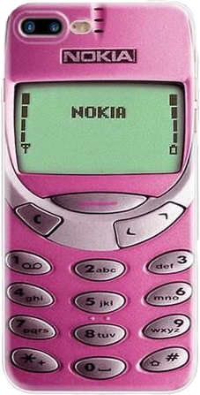 phone nokia cellphone pink technology aesthetic sticker call text freetoedit