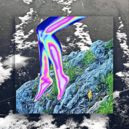 collage collageart collageartist instaart legs ice psychedelic neon
