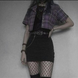 freetoedit grunge outfitideas outfit inspiration cute fishnets