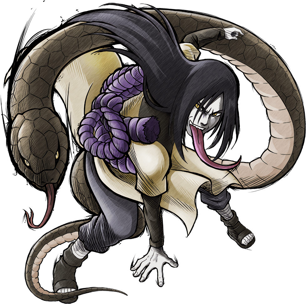 orochimaru snake naruto narutoshippuden sticker by @xchikara