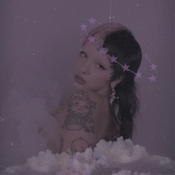 melaniemartinez melanie martinez cute indie y2k aesthetic angel halo clouds 2000s pink purple freetoedit