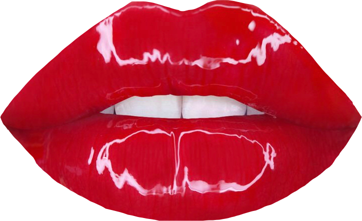lips red lipstick teeth gloss lipgloss sticker by @chlozeee