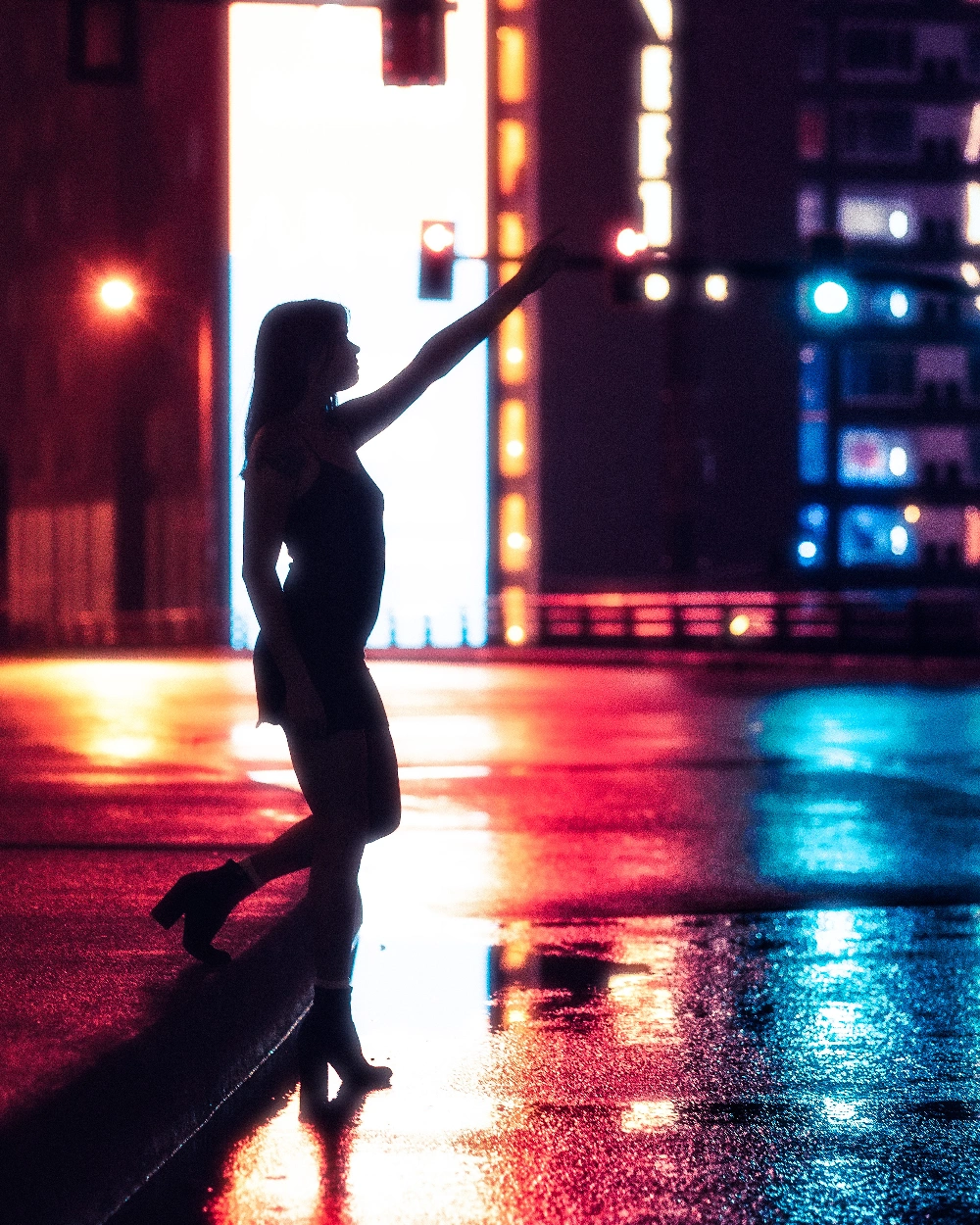 #freetoedit #silhouette #city #nightphotography