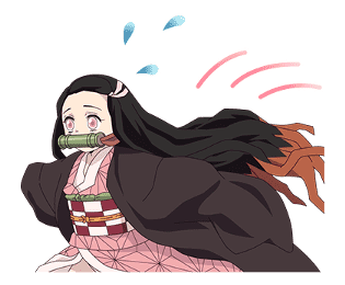 inosuke tanjiro zenitsu nezuko shinobu sticker by @-mwnaluv