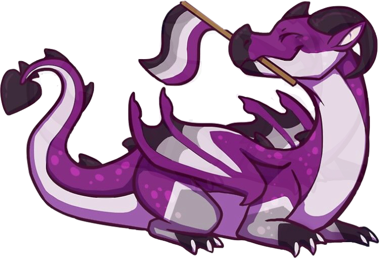 Asexual Dragon Lgbtq Freetoedit Sticker By Siren Head