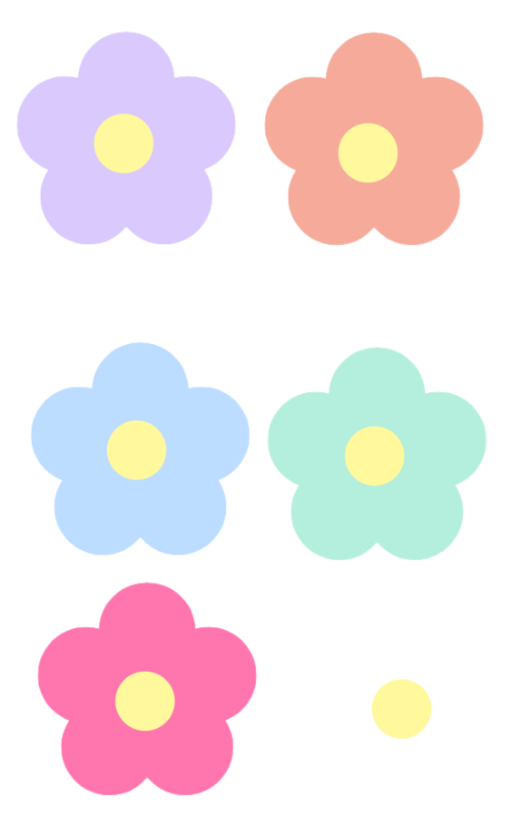 花 シール sticker seal flower sticker by @sakabookmaho