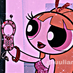 aesthetic pink powerpuffgirls glitter icons icon