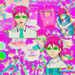 neon edit complex overlay anime saiki saikik