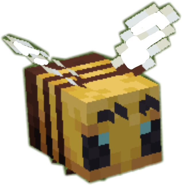 bee minecraft freetoedit bee! bee sticker by iheartsieun