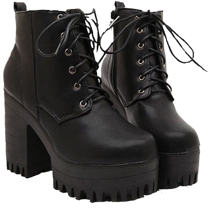 goth boots gothniche black sticker by @nofunclubpremium