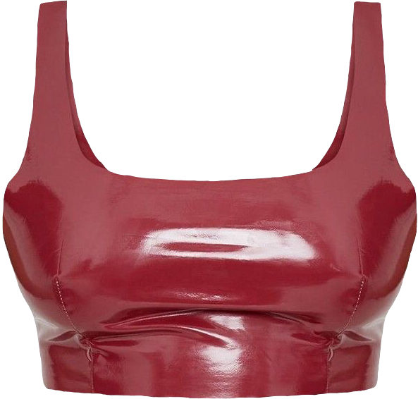 redleather tubetop tanktop sticker by @frolickingwithfrogs