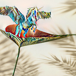 remix picsart horse leaf shadow painting freetoedit