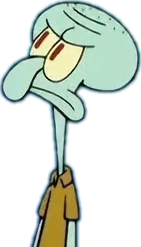 spongebob squidward patrick pearl sticker by @angelic_shits