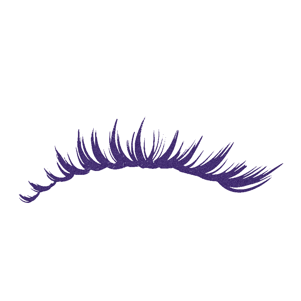 lashes eyelashes purple purplemakeup sticker by watercoco