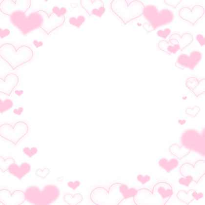 heart hearts pink cute anime soft frame sticker by @perla28_
