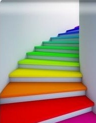 arkaplan duvarkağıdı wallpaper background color renkli gökkuşağı rainbow merdiven stairs freetoedit