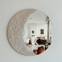 arkaplan duvarkağıdı wallpaper background mirror ayna moon ay freetoedit