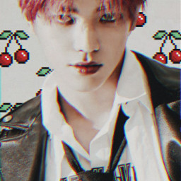 leetaeyong cherrybomb red nct127 idol kpop wallpaper freetoedit