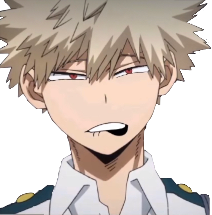 Bakugo Face PNG