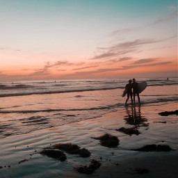 sunset landscape beach ocean photography myphoto freetoedit