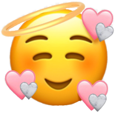 emoji happy emojis emojisticker trending youtube hearts heart pinkaesthetic aesthetic aestheticsticker pink white angelemoji angel emojiangel emojiface halo freetoedit