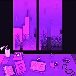 lofi playlist chill relax pixel window city view aesthetic violet night midnight music coffee study girl room veranda meditation devotion routine reading books work writing freetoedit