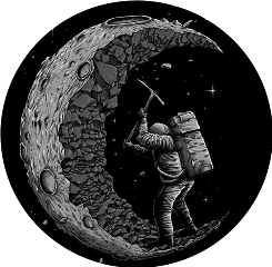 freetoedit moon astronauta espacio night