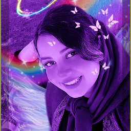 freetoedit angel purple rainbow