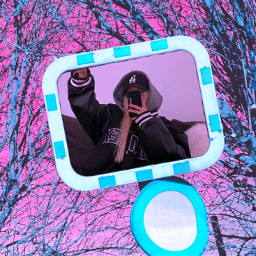 replay remix frame pink purple blue mirrorselfie freetoedit