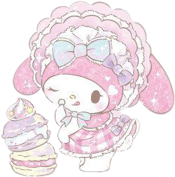 mymelody sanrio kawaii bunny sticker by @chamomile_milana