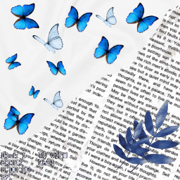 freetoedit mariposas azulaesthetic