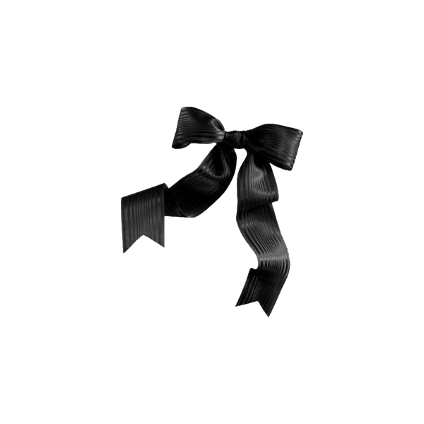 black ribbon aesthetic silk edgy sticker by toffenutzz