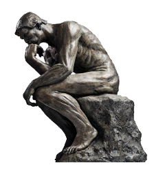 thinker statue sculptures art philosophy sticker freetouse freetoedit