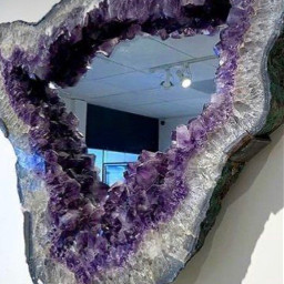 amethyst crystal crystals crystalgems rocks amethystmirror mirror