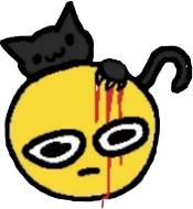 curseemoji emoji curse cat blood sticker by @dy1ng-k1tten_