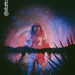 freetoedit astronauta portal cores picsartbrasil picsart remix