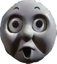 thomas thomasthetankengine ohface sticker by @itsjustblues