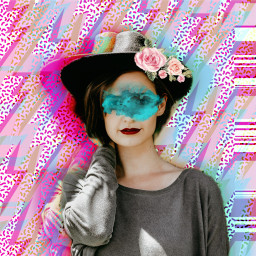 remix freetoedit backgroundaesthetic girl effectsmoke madewithpicsart picsartgold potrait popart colorful unsplash
