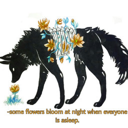 art wolf bloom wolfart blooming freetoedit