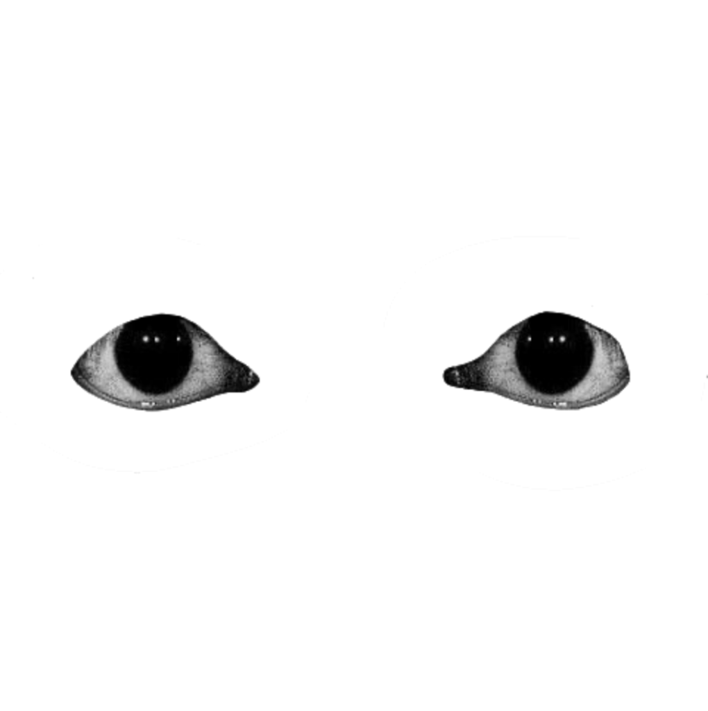 eye eyes black white weird weirdcore sticker by __nutty__