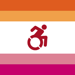 lgbt lgbtq pride disabled disability flag lesbian freetoedit