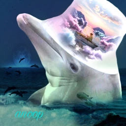 nature seacreatures ocean dolphin surreal imagination fantasy picsarteffects @anoopseth freetoedit ircdesignthebuckethat designthebuckethat