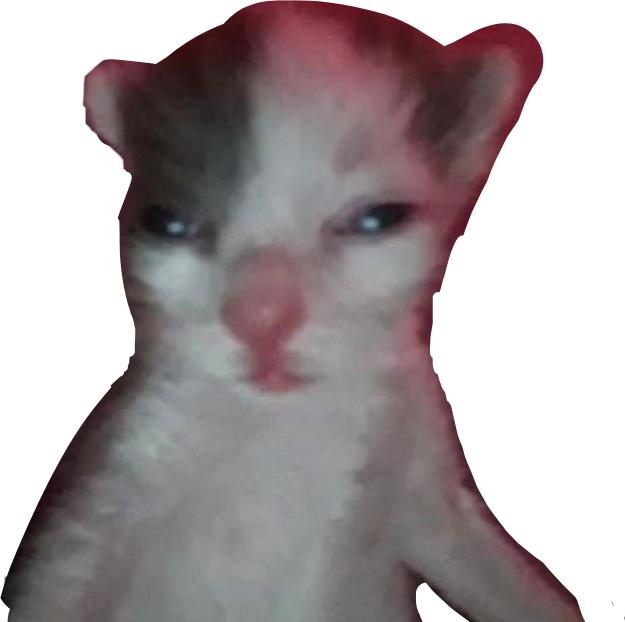 freetoedit cursed cats cursedcats sticker by @cybrk1tt3n