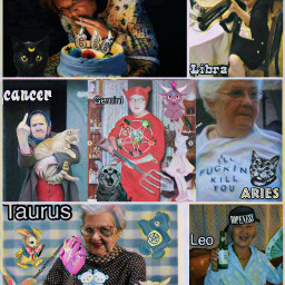 bored satanic gangsta horrorscope collage funtimes hailsatan befree freetoedit